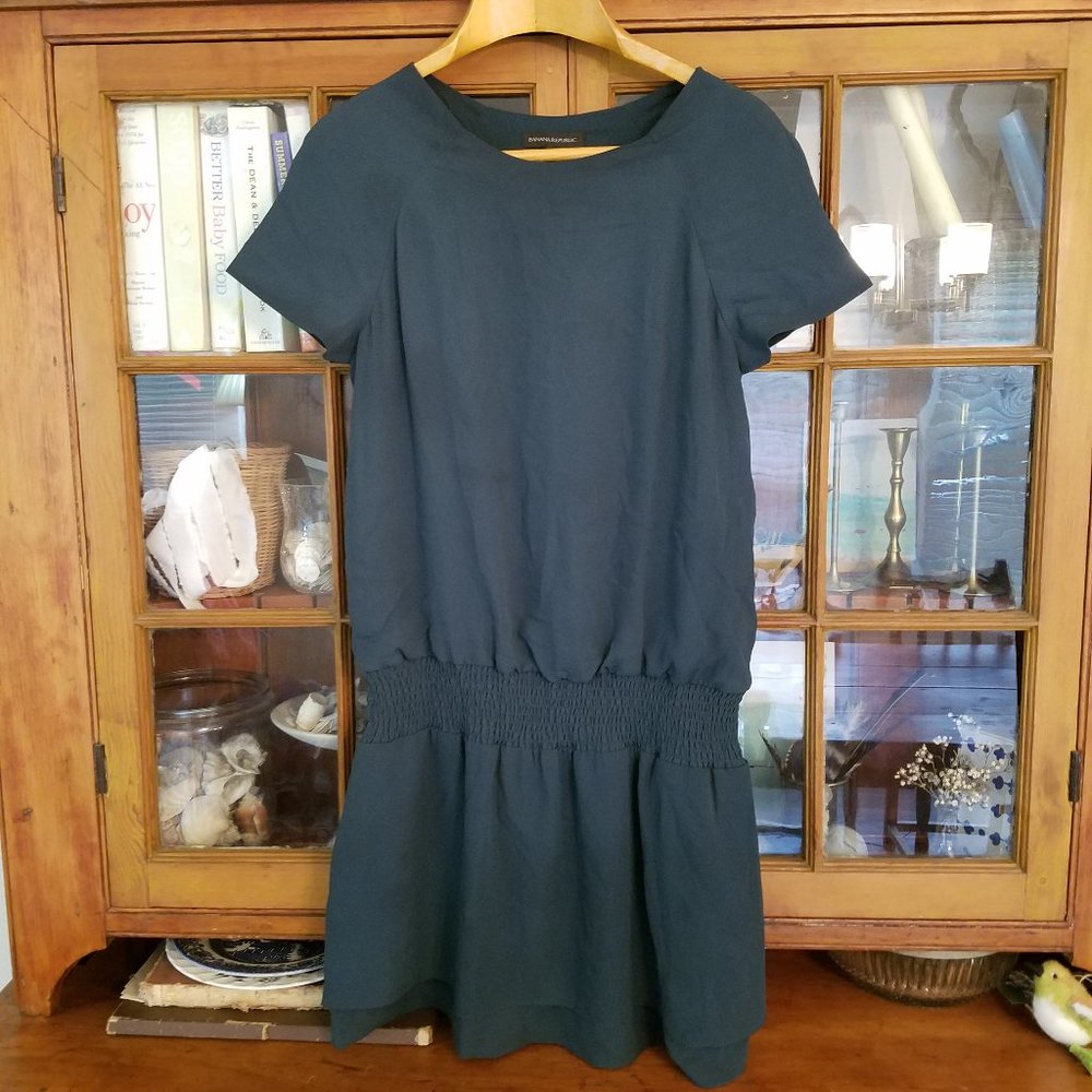Cute Banana Republic Dark Green Mini Dress